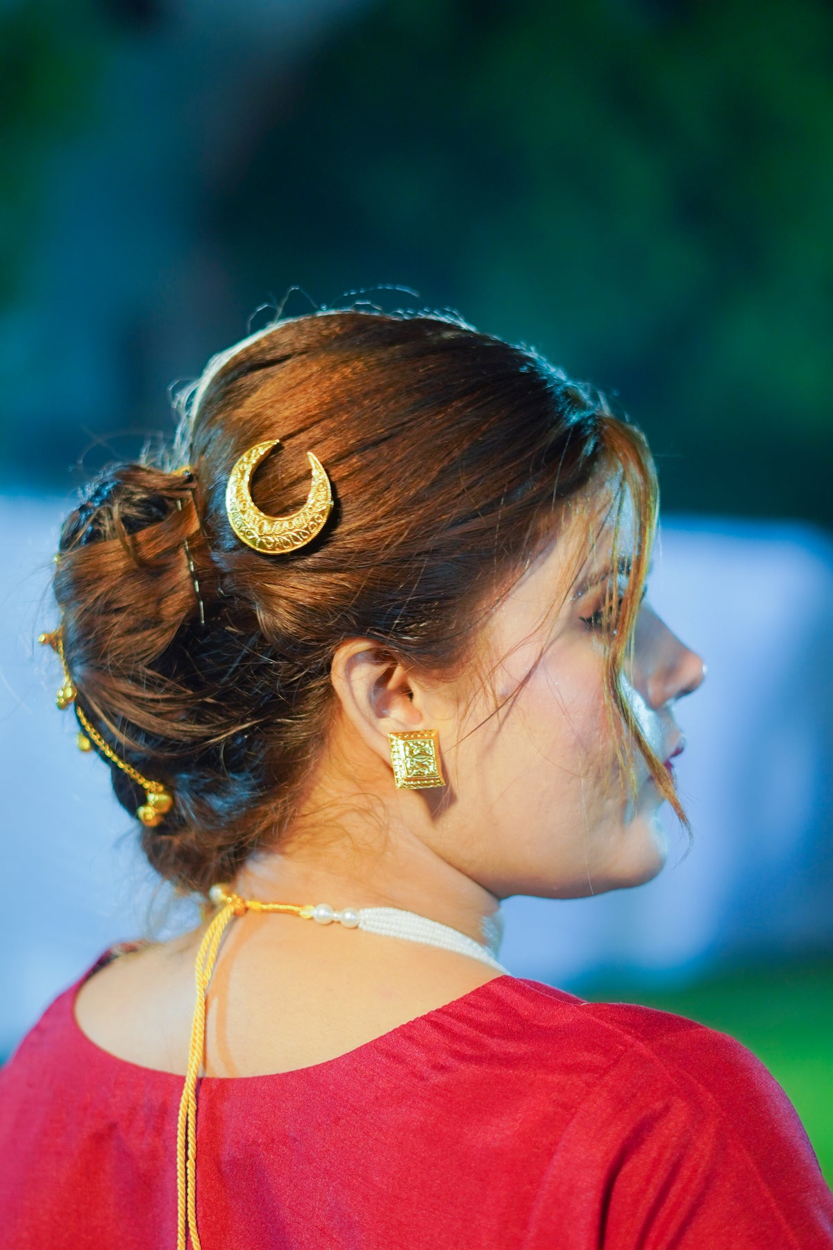 Indian Thappa Moon Hair Clip