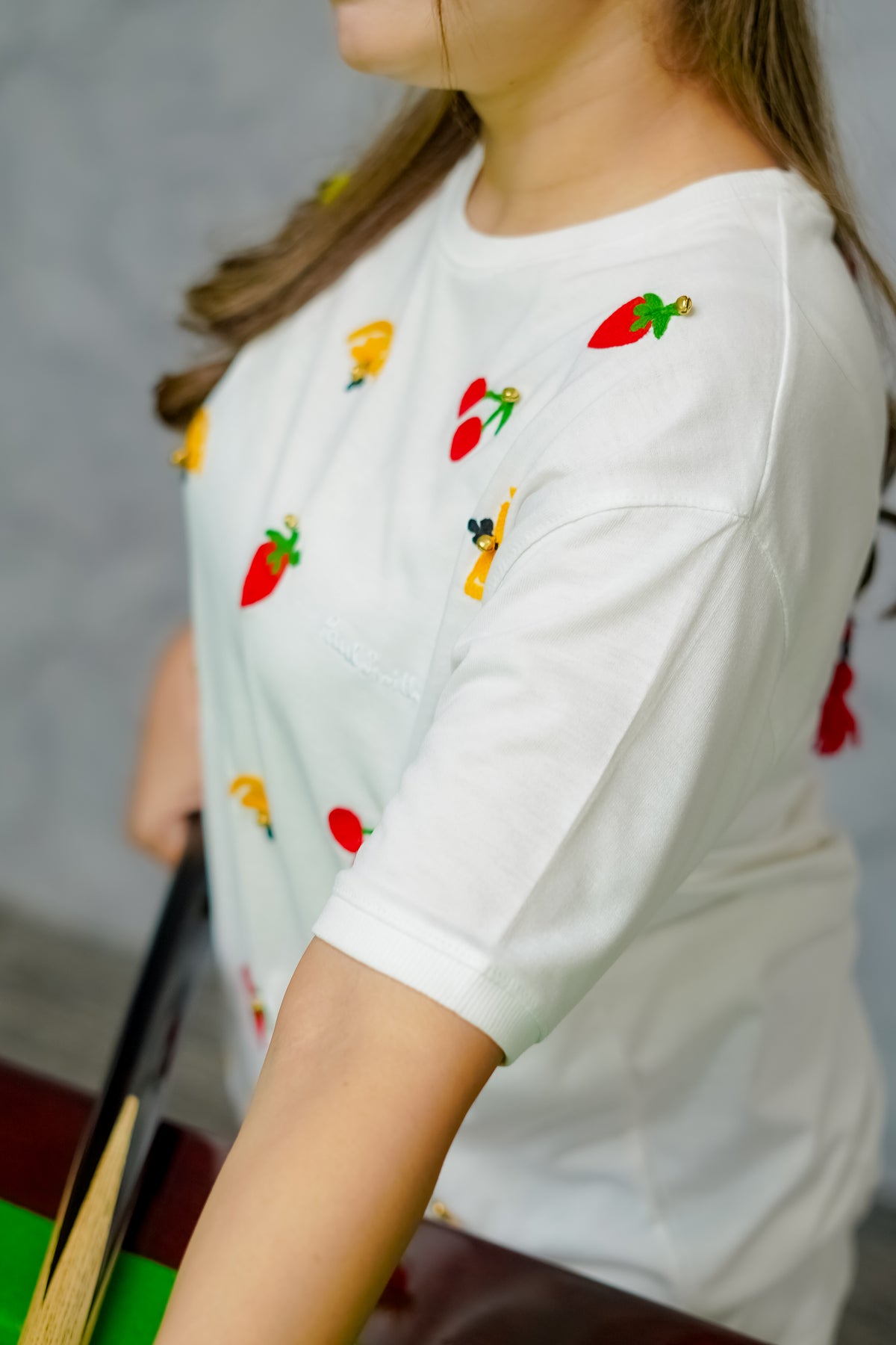 Fruit Embroidered T-Shirt