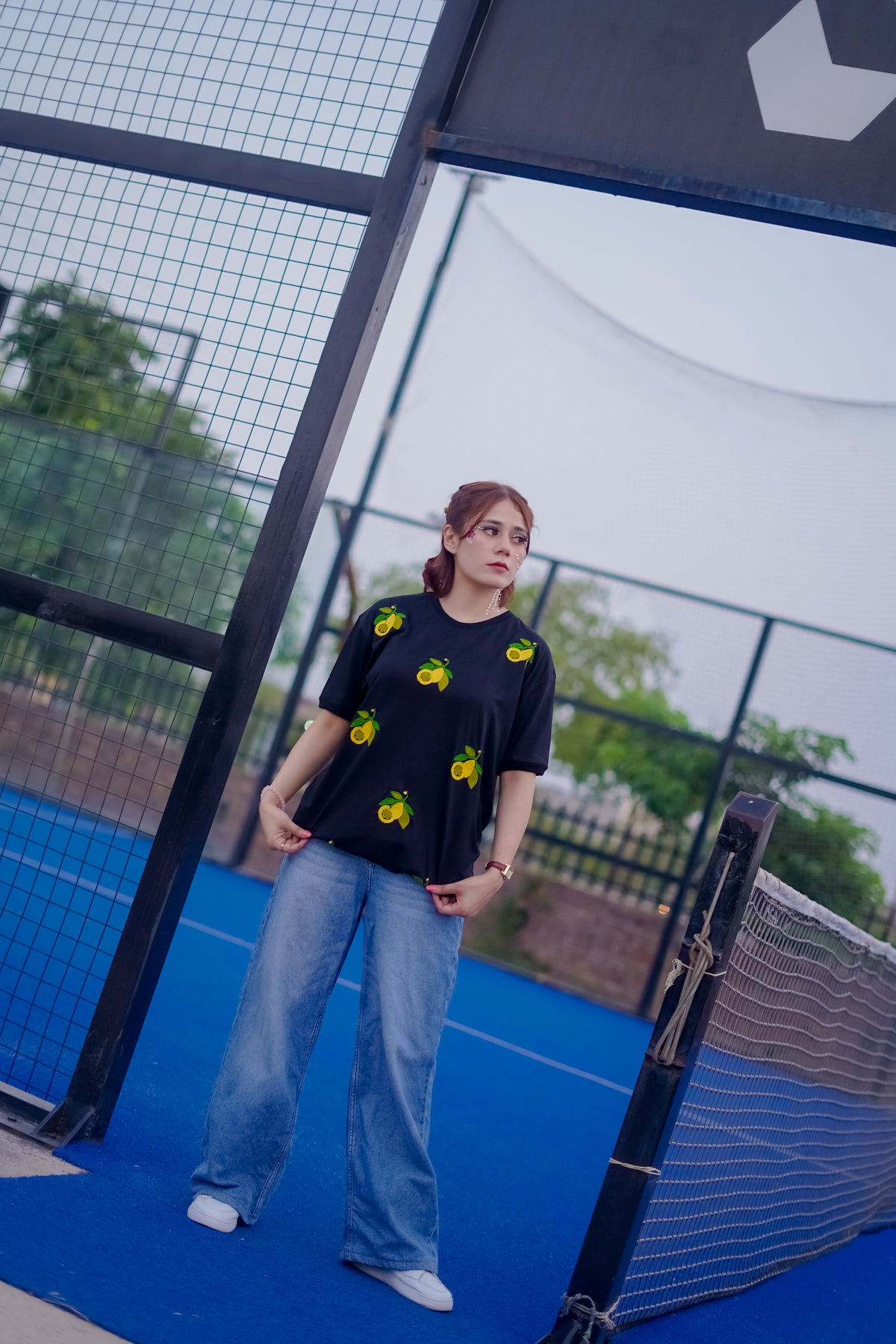 Lemon Embroidery T Shirt