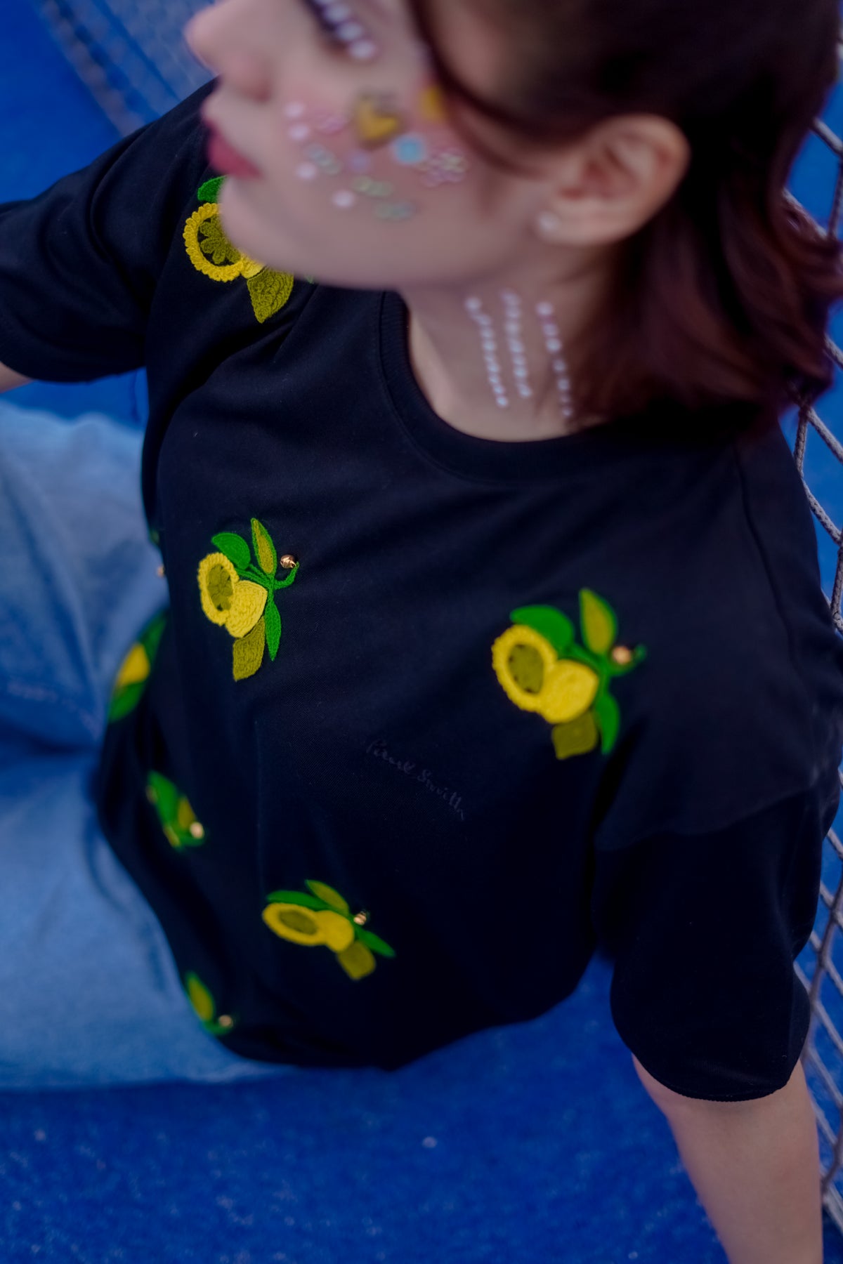 Lemon Embroidery T Shirt