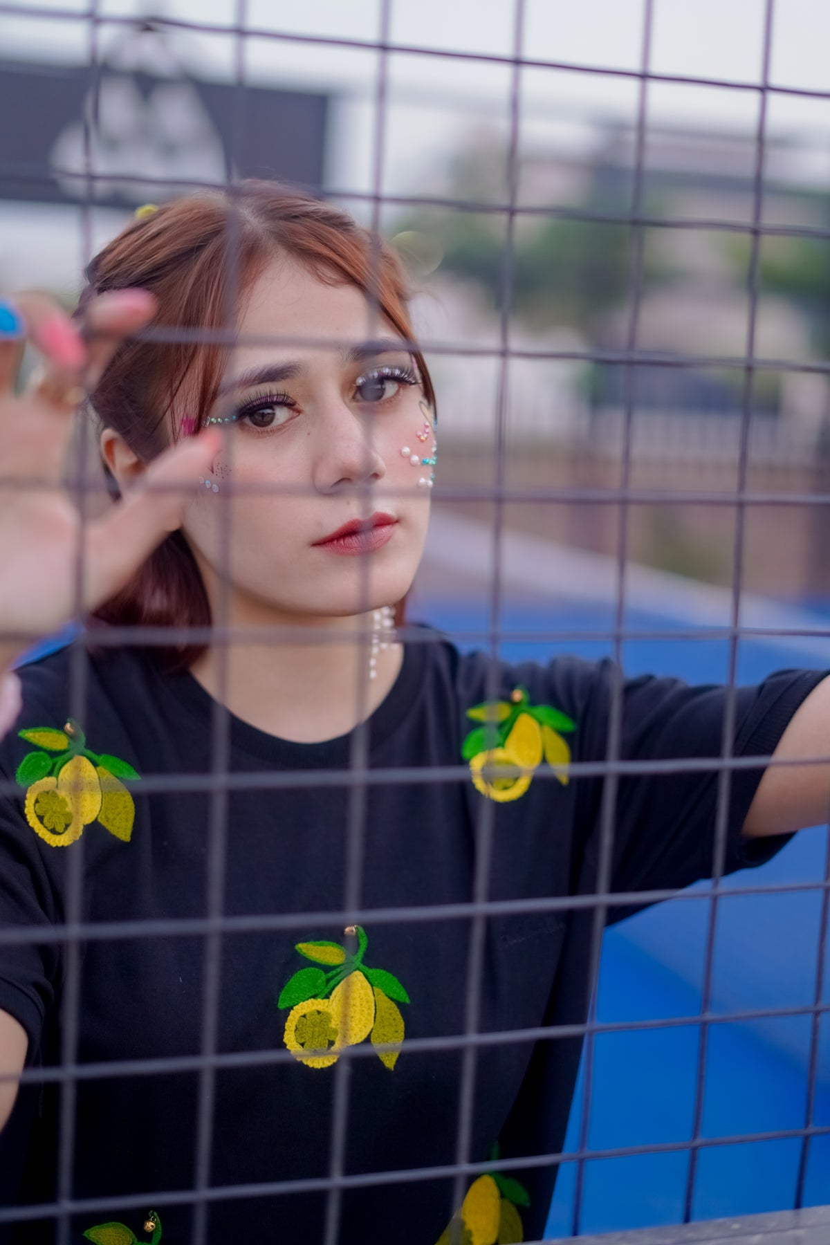 Lemon Embroidery T Shirt