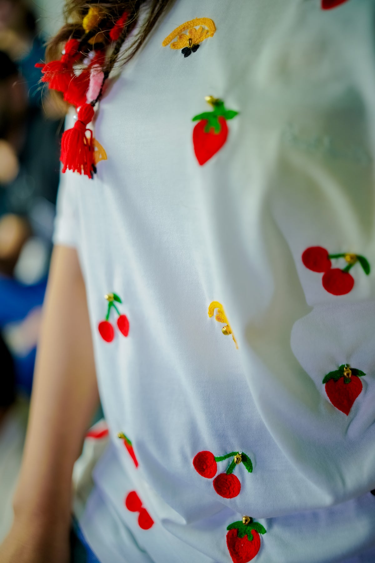 Fruit Embroidered T-Shirt