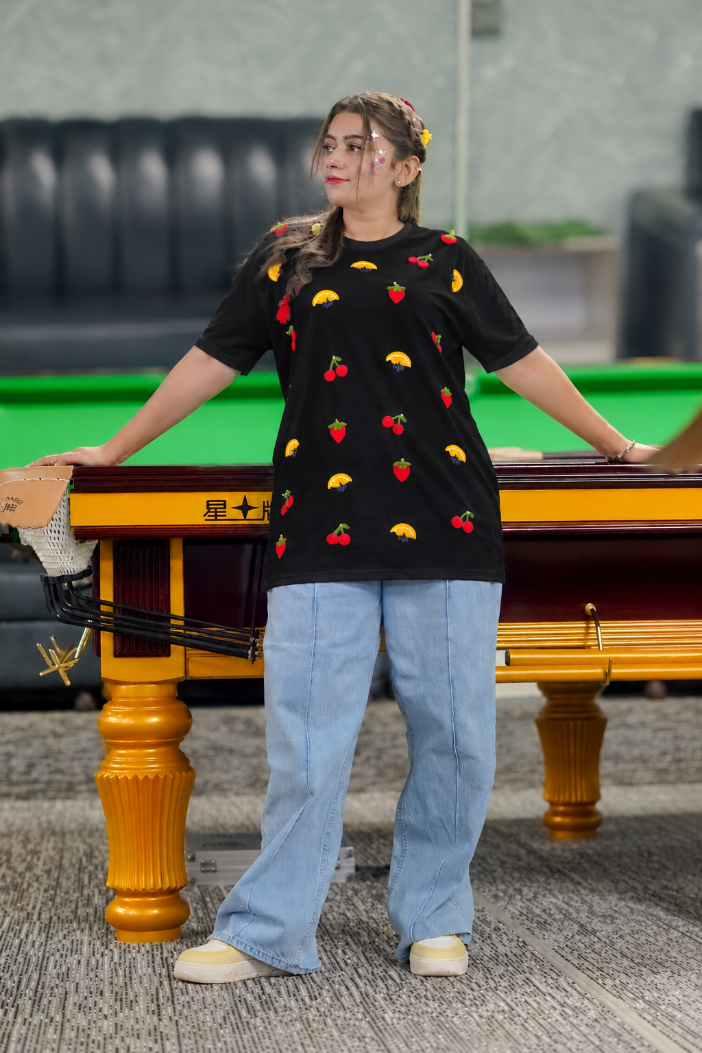Fruit Embroidered T-Shirt