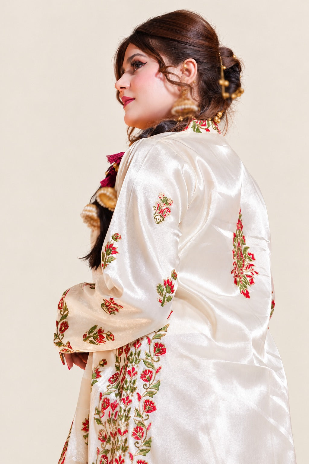 Golden Block Print Suit