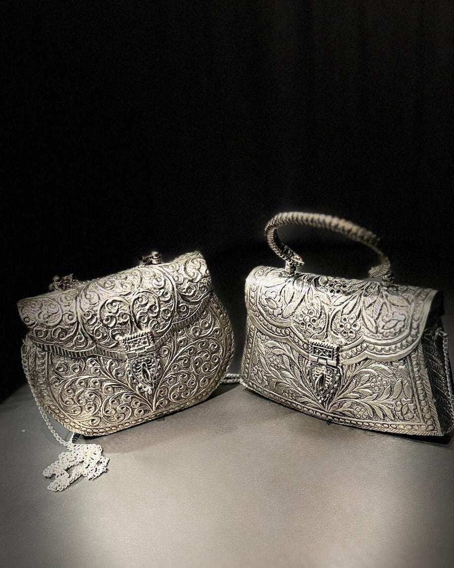 Indian Thappa Silver Clutch