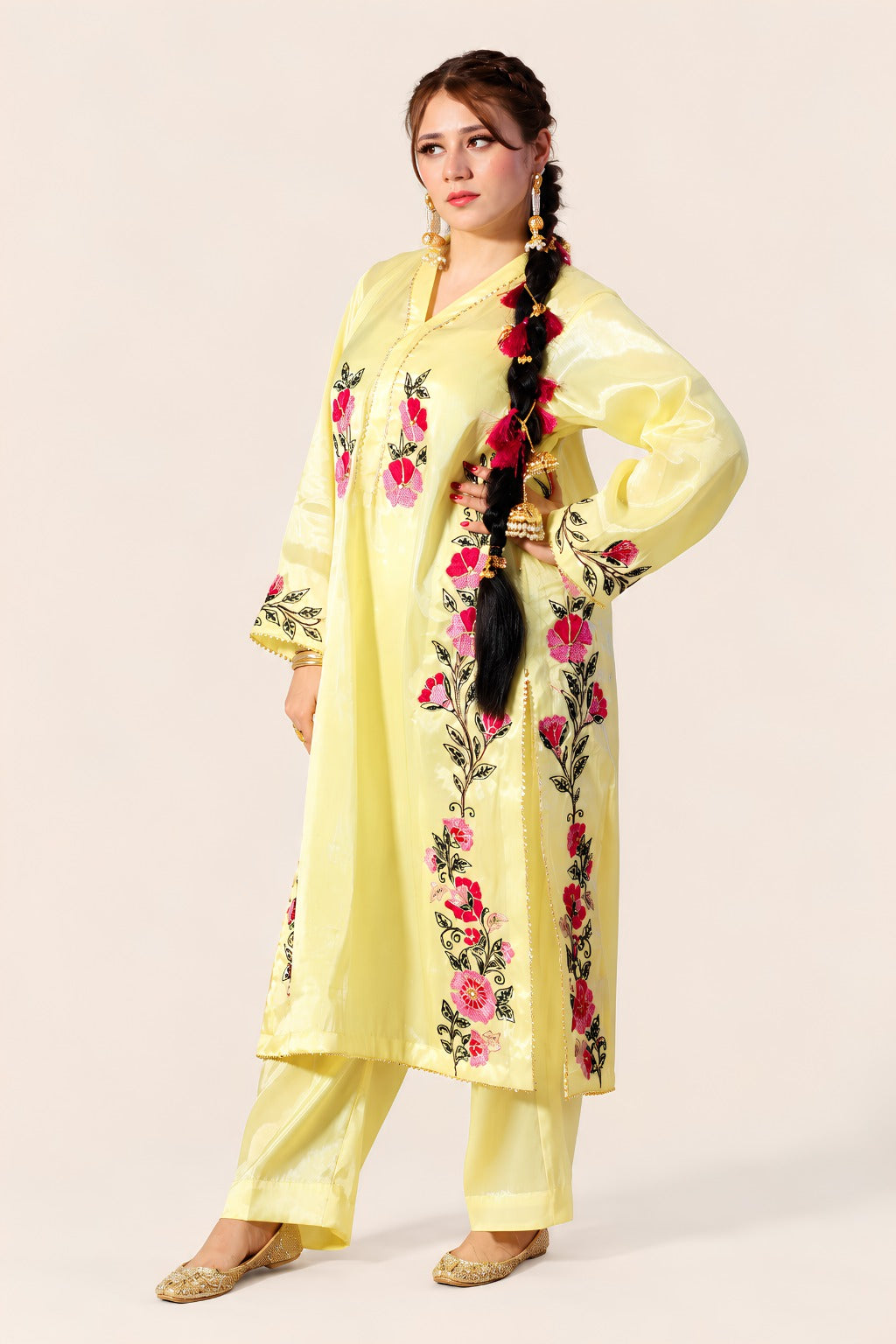 Yellow Tila Outline Suit