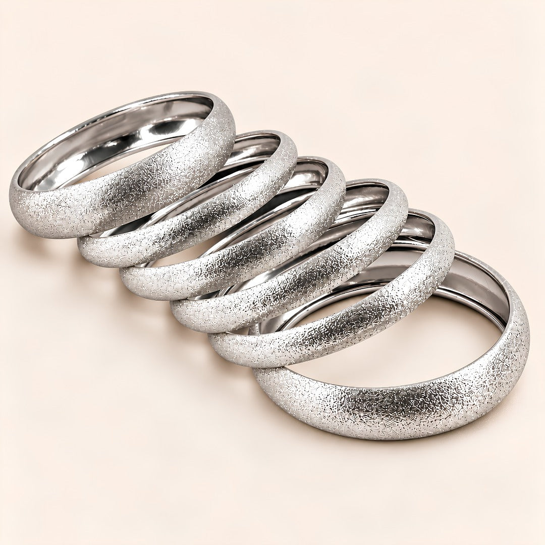 Gold Sandblasted Bangles